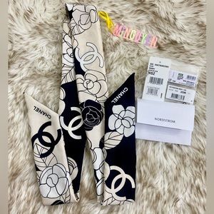 Chanel Twilly Bandeau Silk Scarf